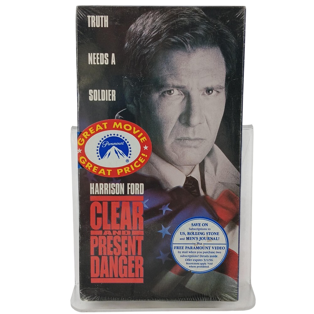 Clear And Present Danger VHS Harrison Ford Paramount Action Thriller New Sealed